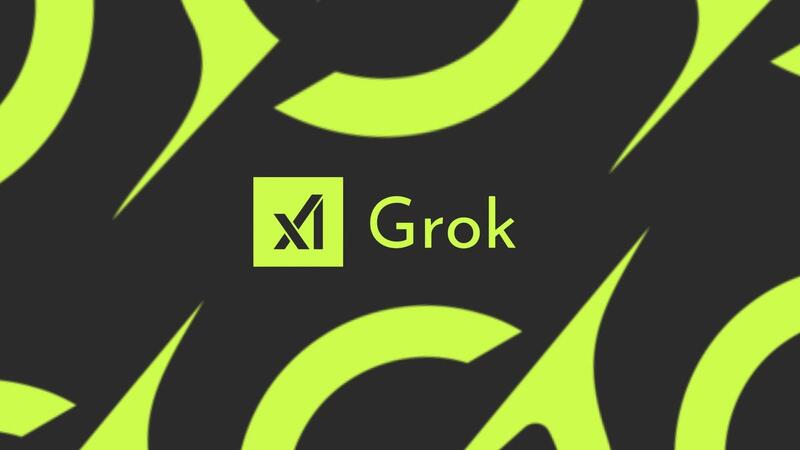 Logo ufficiale di Grok 2.5 di xAI su sfondo nero e verde, relativo al rilascio open weights su Hugging Face.
