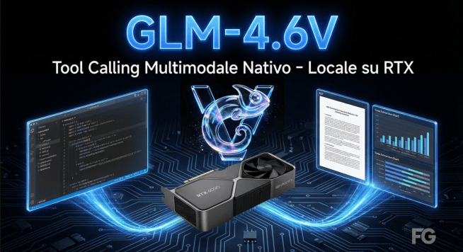 Copertina GLM-4.6V con tool calling multimodale nativo e GPU NVIDIA RTX per esecuzione locale.