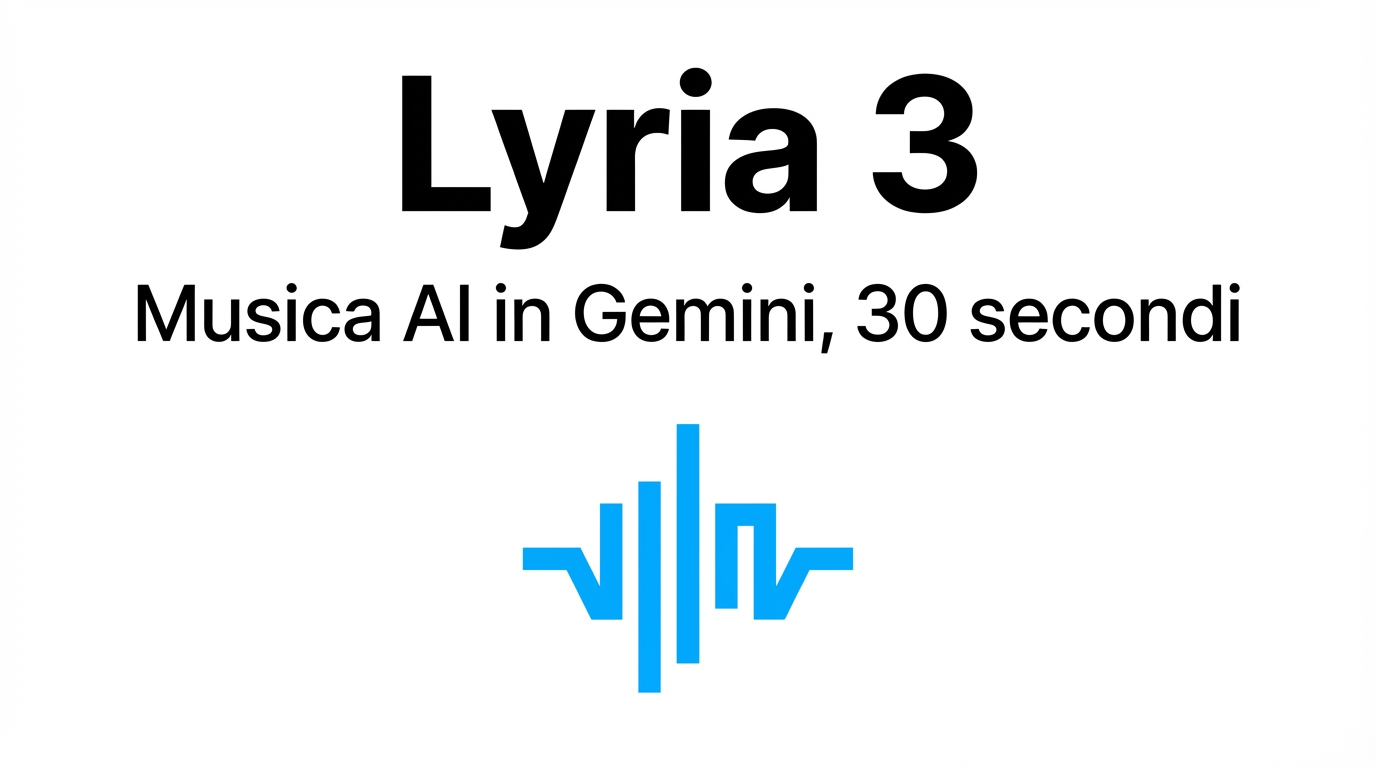Lyria 3 in Gemini, generazione musica AI da prompt