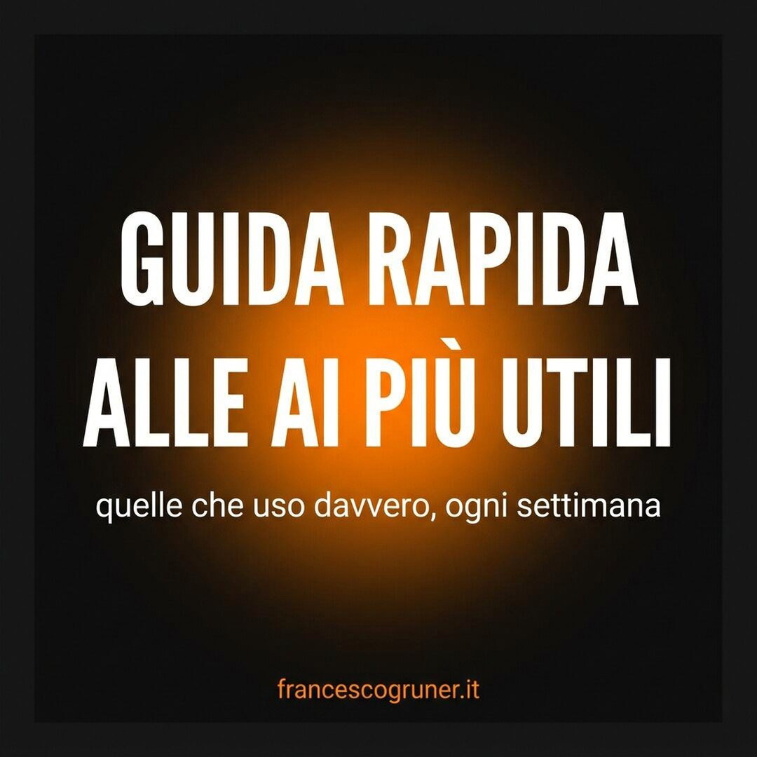 Copertina GUIDA RAPIDA ALLE AI PIÙ UTILI generata dallo script copertina_ai.py