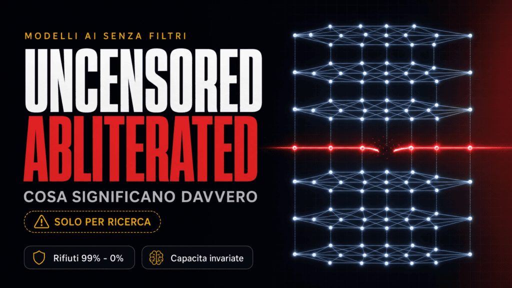 Modelli AI uncensored, abliterated e Heretic