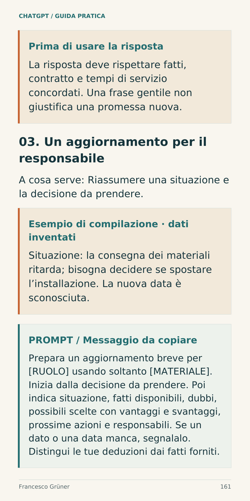 Anteprima della pagina 161 del libro aggiornato