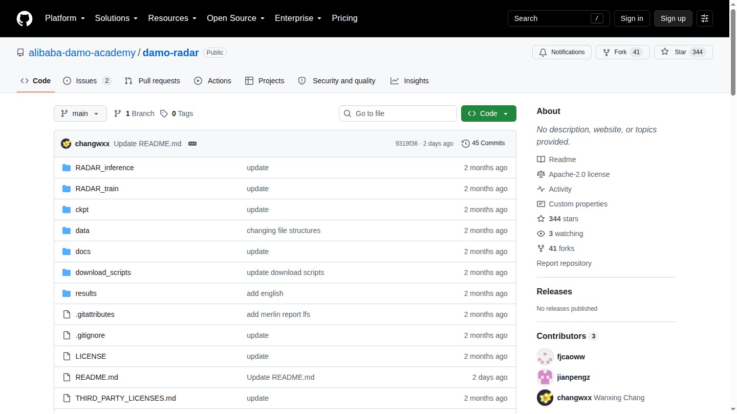 Repository ufficiale DAMO RADAR per analisi di TC addominali