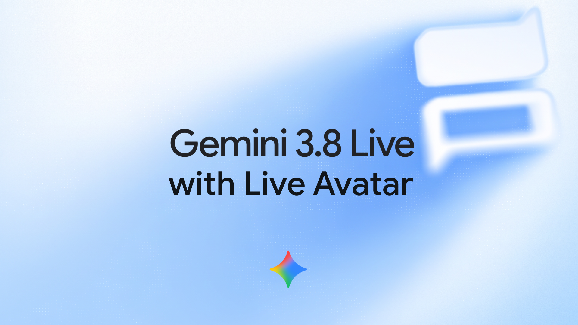 Visuale ufficiale Google di Gemini 3.8 Live con Live Avatar