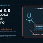 Schema di Gemini 3.8 Live con voce, visione, thinking e strumenti asincroni