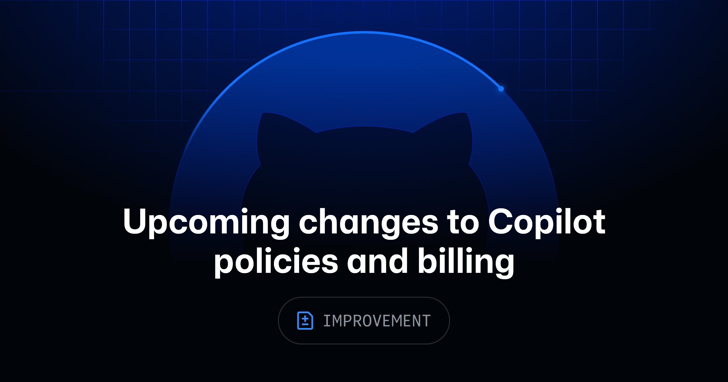 Immagine ufficiale GitHub relativa alle modifiche Copilot
