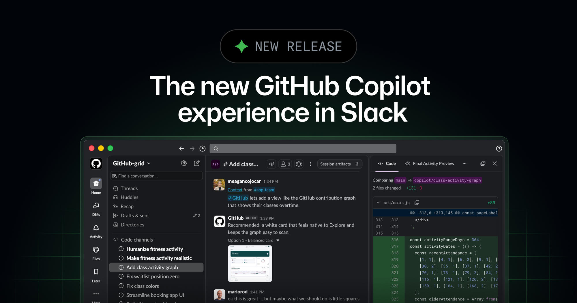 GitHub Copilot nei flussi Slack