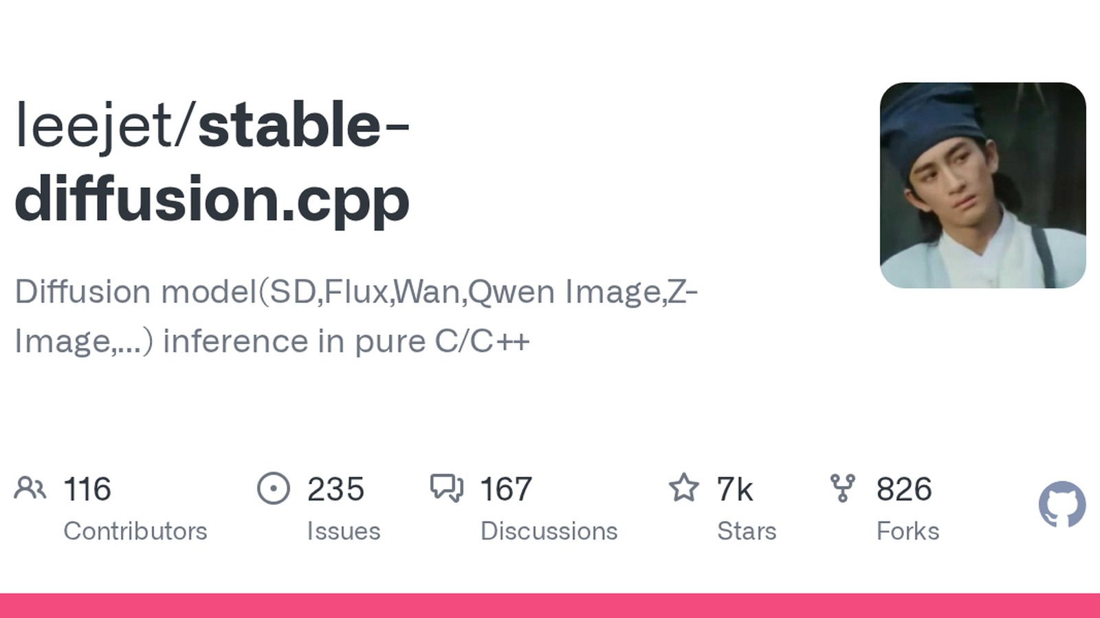 Commit GitHub ufficiale per il supporto PixArt in stable-diffusion.cpp