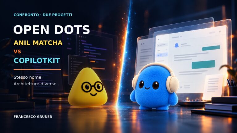 Confronto tra i due progetti Open Dots: Anil Matcha contro CopilotKit