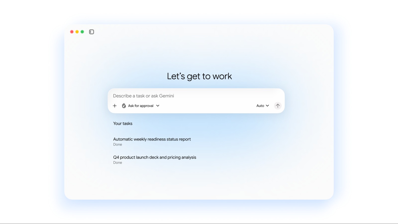 Schema Google Cloud del nuovo Gemini agent per il lavoro