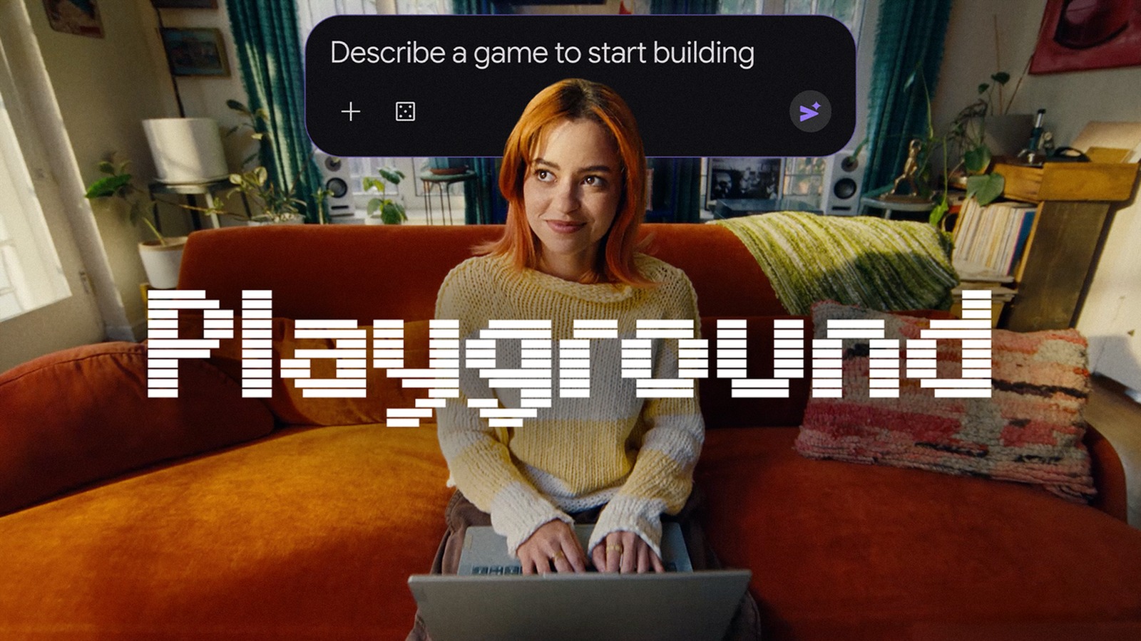 Interfaccia ufficiale di Google Playground per creare giochi con prompt