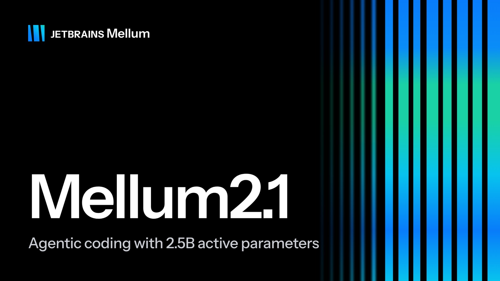Grafica ufficiale JetBrains per il modello Mellum2.1