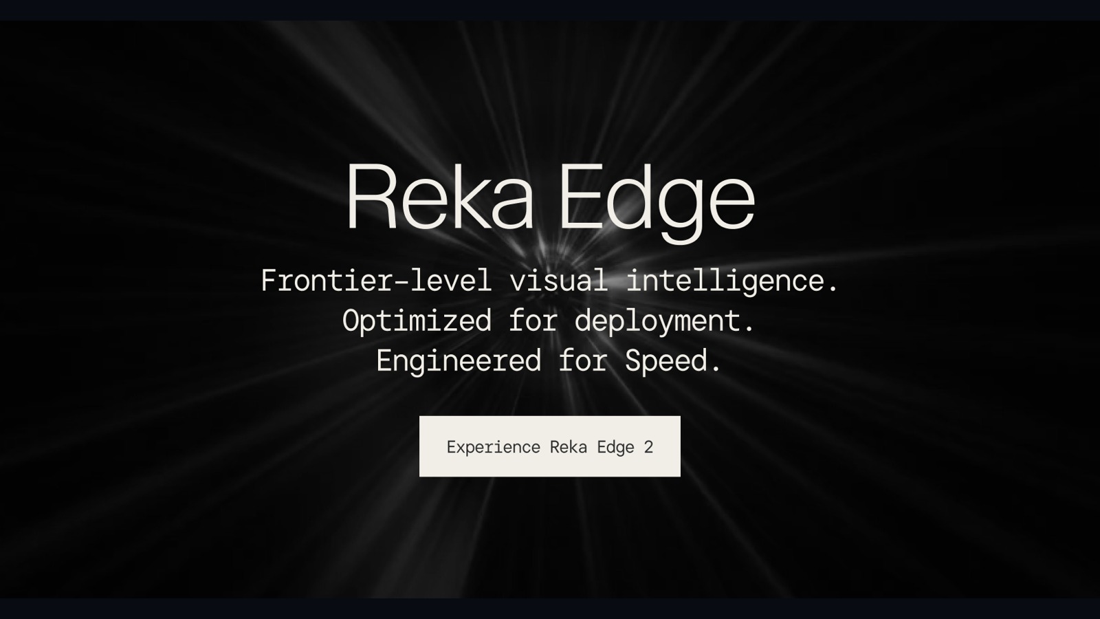 Grafica ufficiale Reka Edge per il modello multimodale locale da 7B