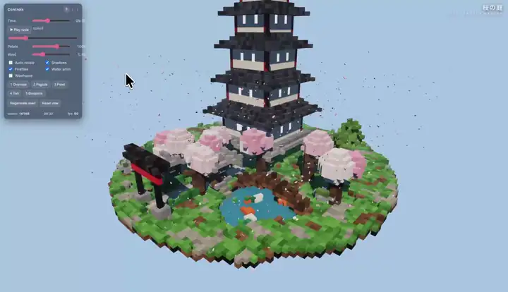 Demo voxel generata localmente dal progetto Strata
